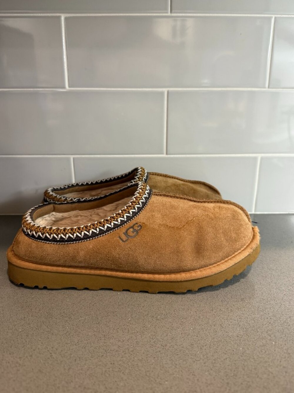 UGGs Men Tasman Slippers - Size 8 - Chestnut-Gently Used, Super Comfy